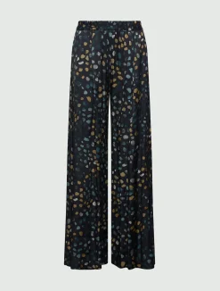 Pantalone in twill stampato - NAVY
