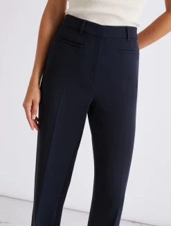 Pantalone leggermente flare in cady - BLU