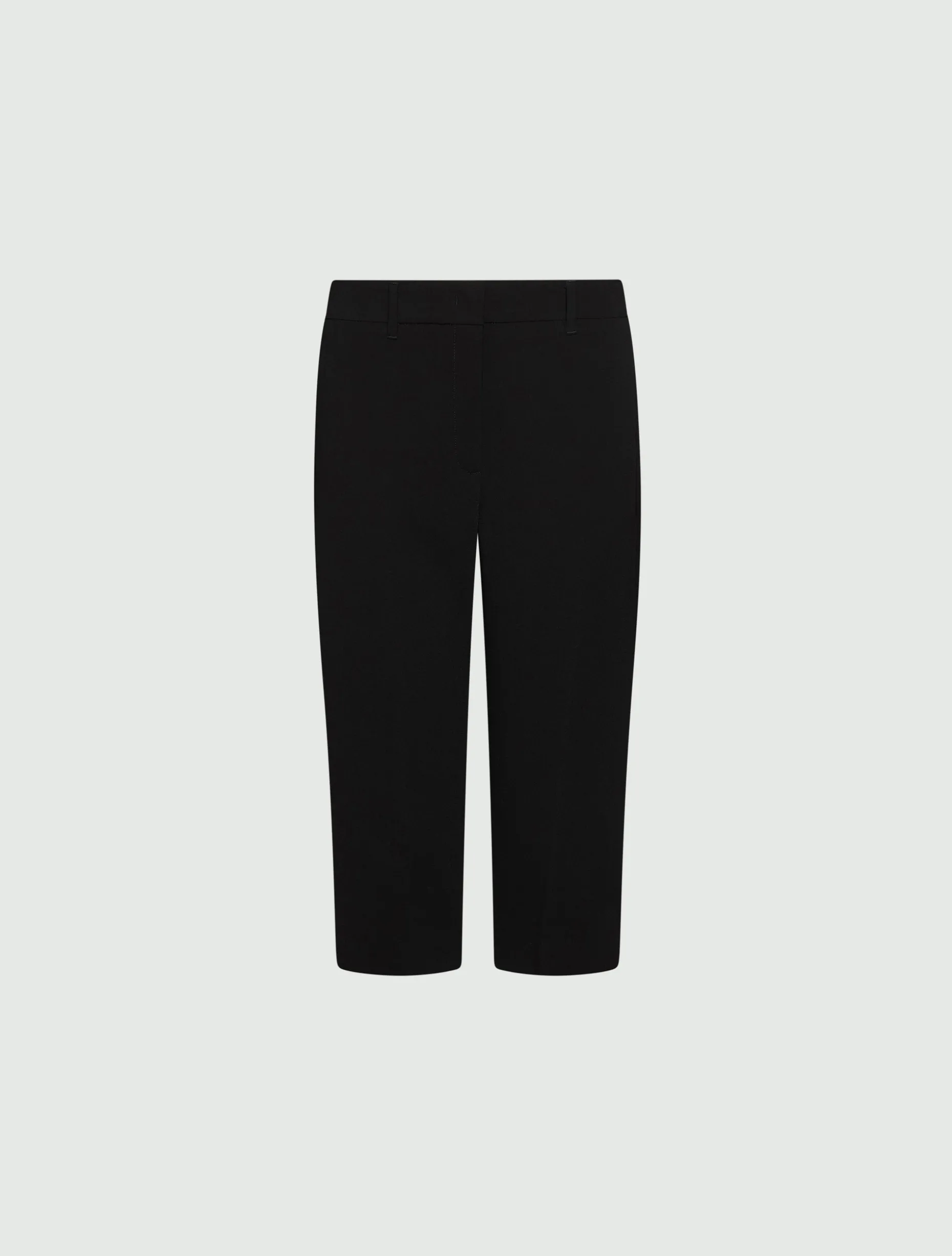 Pantalone pinocchietto in envers satin - NERO