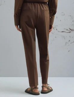 Pantalone slim - MARRONE