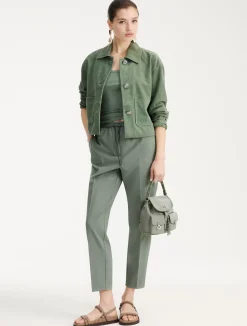 Pantalone slim - VERDE