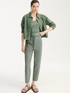 Pantalone slim - VERDE