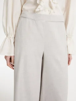 Pantalone wide leg - GRIGIO CHIARO