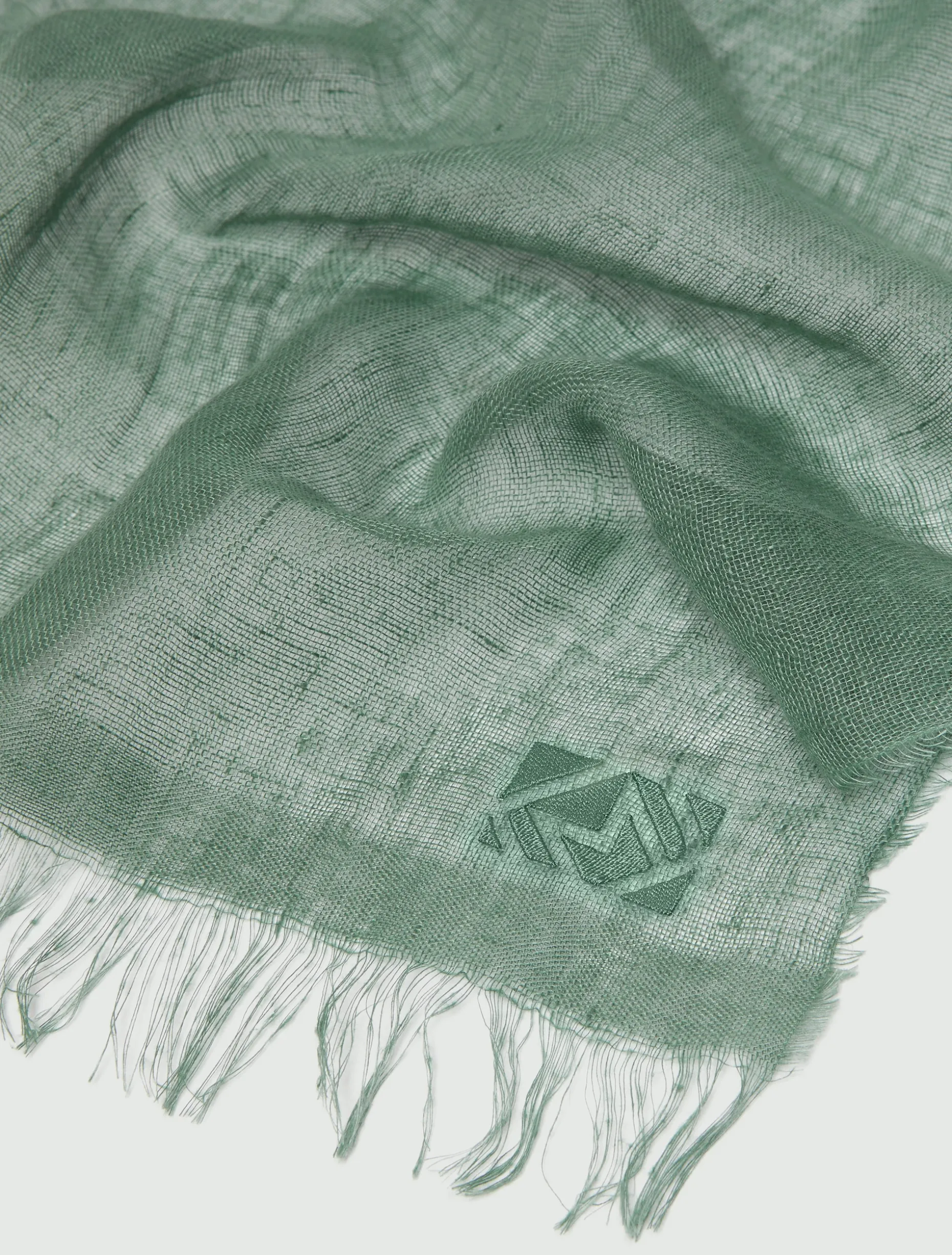 Pashmina in puro lino - VERDE