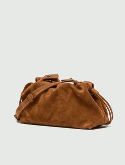 Pochette in pelle scamosciata - CUOIO