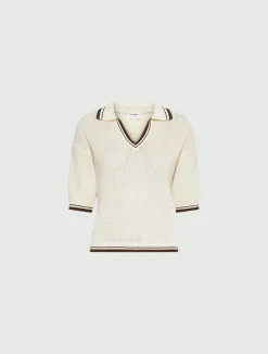 Polo in puro cotone - BIANCO LANA
