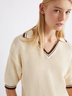 Polo in puro cotone - BIANCO LANA