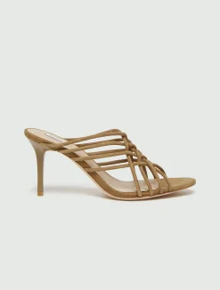 Sandalo mule in suede - CUOIO