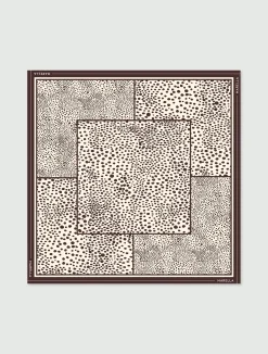 Scialle in lana con fantasia animalier - PANNA