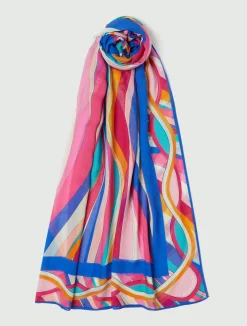 Scialle in misto seta - FUXIA