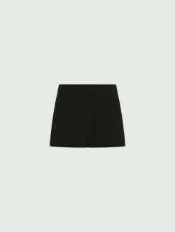 Short in envers satin - NERO
