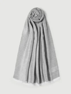 Stola con micro paillette - GRIGIO PERLA