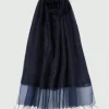 Stola in misto seta - BLU