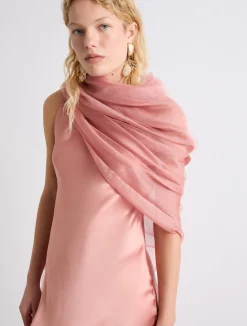 Stola in misto seta - ROSA