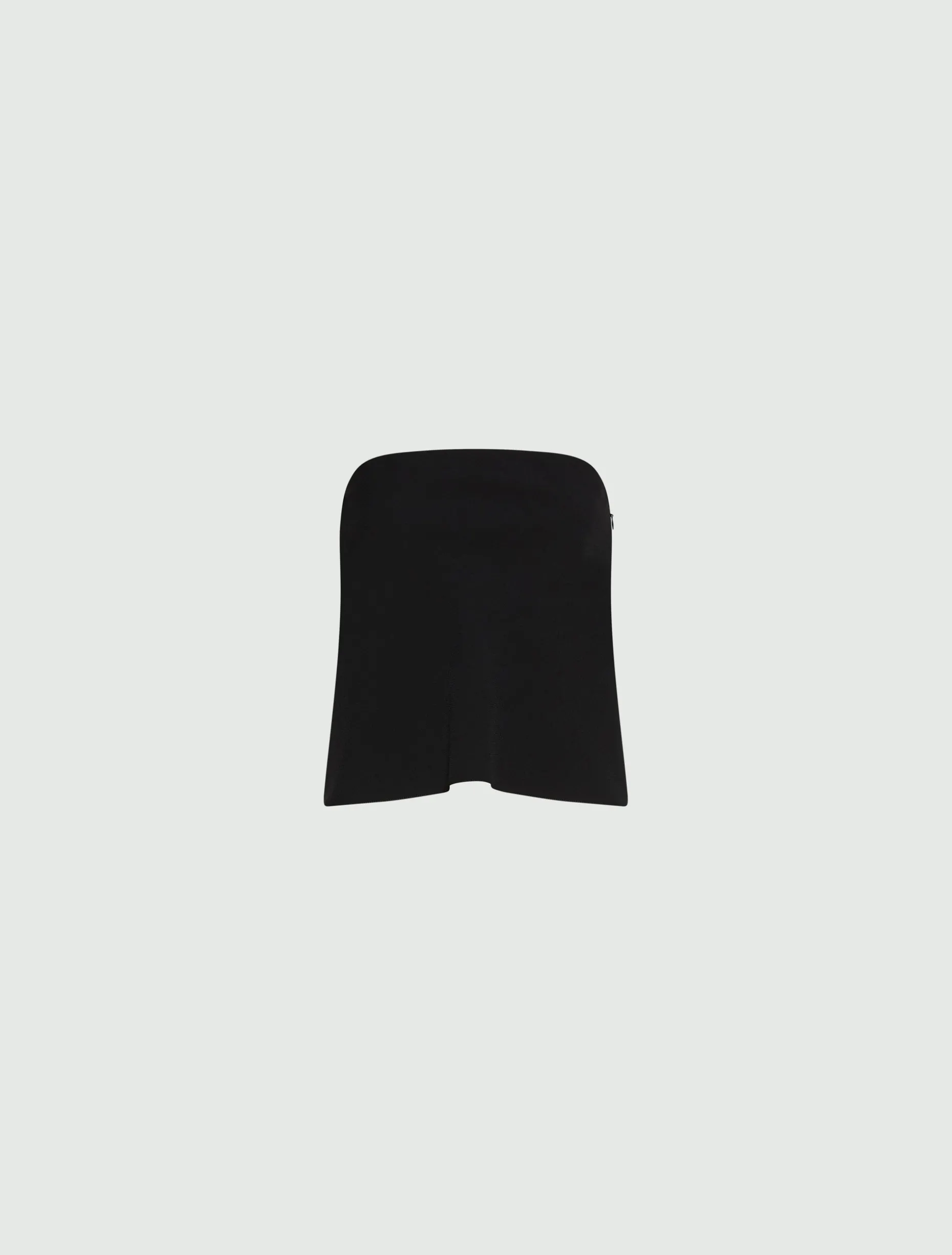 Top bustier in envers satin - NERO