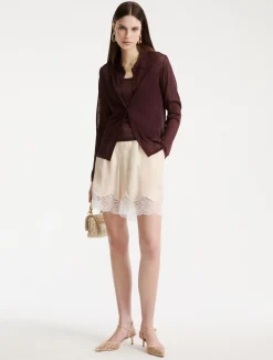 Top in viscosa lurex - BORDEAUX