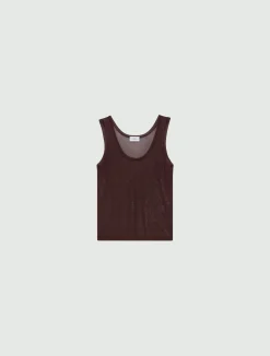 Top in viscosa lurex - BORDEAUX