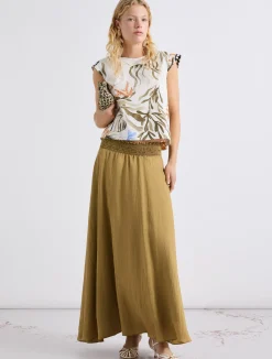 Top smanicato in cotone stretch - BIANCO OTTICO