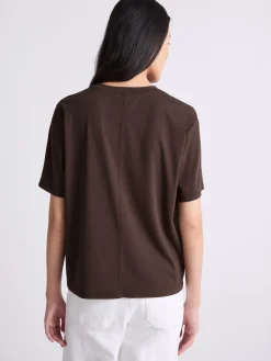 T-shirt boxy - CIOCCOLATO