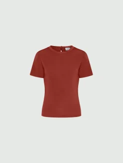 T-shirt in jersey di viscosa - RUGGINE
