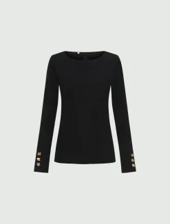 T-shirt in jersey - NERO