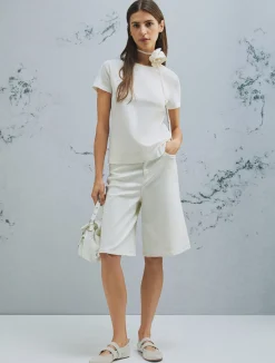T-shirt in puro cotone - BIANCO LANA